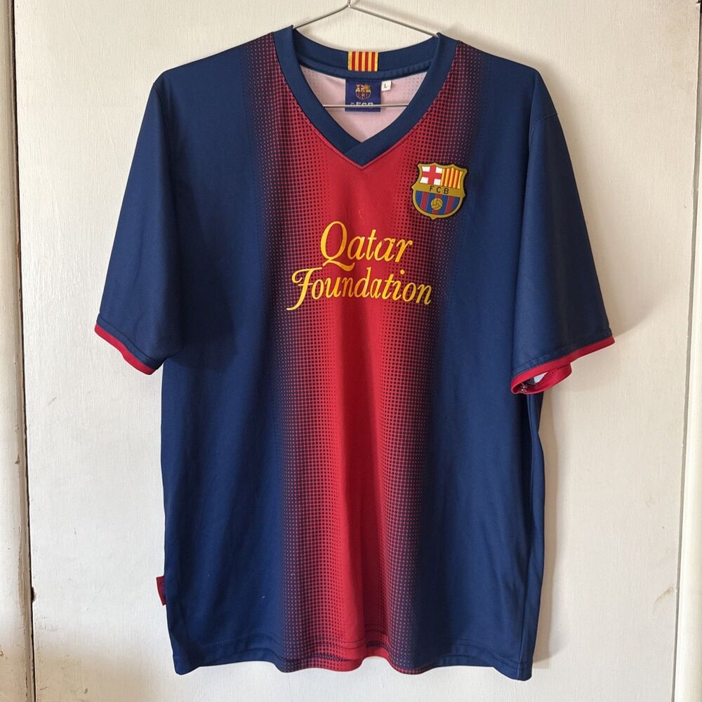 FC Barcelona 2012-2013 Home Jersey #10 Messi Licensed Replica | Men's Large